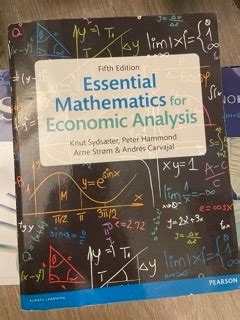 Essential Mathematics For Economic Analysis Nus Ec Textbook