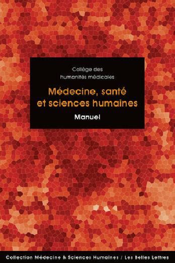 Médecine Santé Et Sciences Humaines Manuel Nouvelle édition