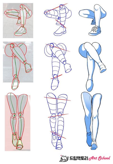 How To Draw Anime Legs