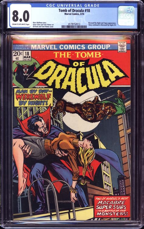 Tomb Of Dracula 18 Cgc 80