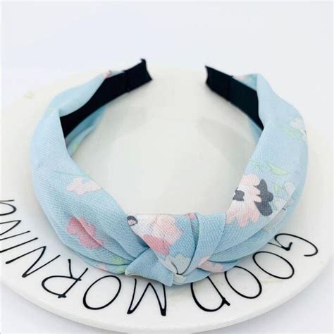 Serre tête floral bleu ciel Reine Moderne Serre Tête et Headband