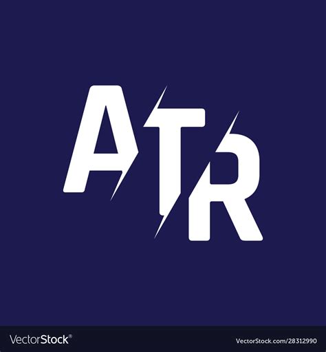 Monogram Letters Initial Logo Design Atr Vector Image