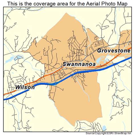 Aerial Photography Map of Swannanoa, NC North Carolina