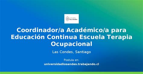 Coordinador A Acad Mico A Para Educaci N Continua Escuela Terapia