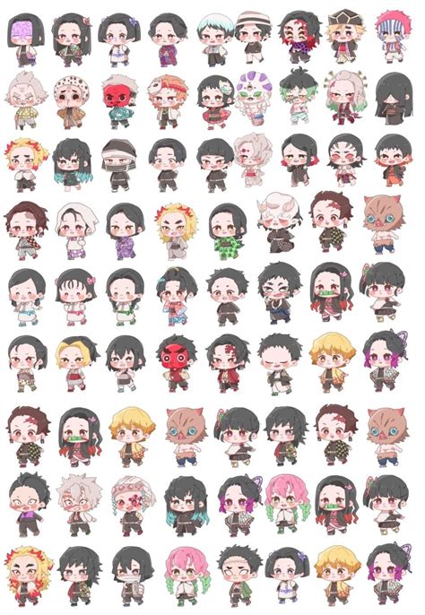 Kimetsu No Yaiba Stickers In 2024 Anime Characters Birthdays Anime