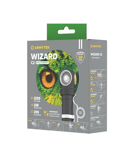 Frontal Armytek Wizard C2 1200 Lumens