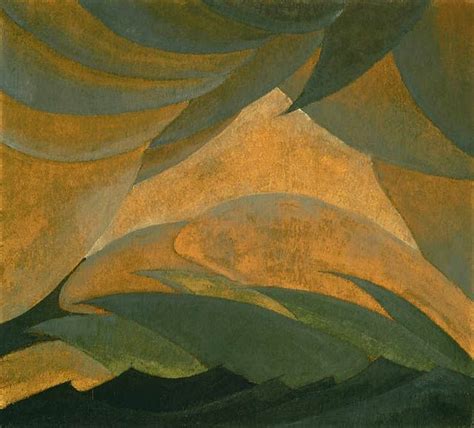 Arthur G Dove Golden Storm 1925 Oil And Metallic Paint On