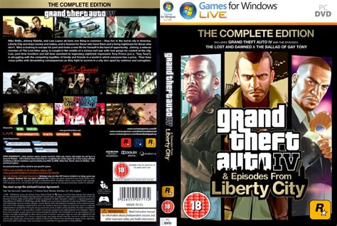 Grand Theft Auto IV The Complete Edition 2010 EU PC DVD Cover