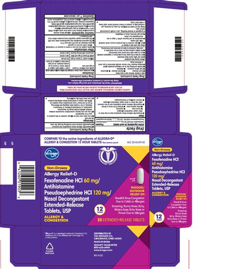 Fexofenadine Hydrochloride And Pseudoephedrine Hydrochloride Extended