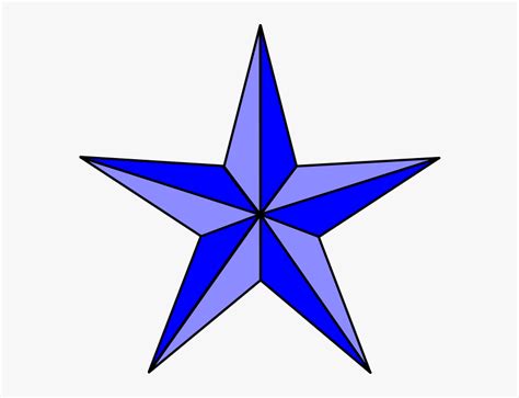 Blue Star Logo Design, HD Png Download - kindpng