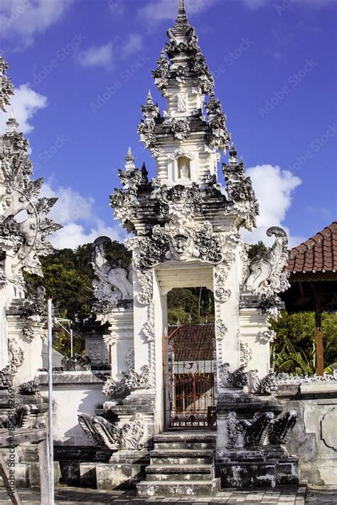 Entrance to Hindu Temple, Nusa Penida, Indonesia Stock Photo | Adobe Stock