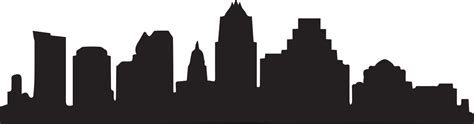 Skyline Silhouette - austin tx skyline outline png download - 1200*316 ...