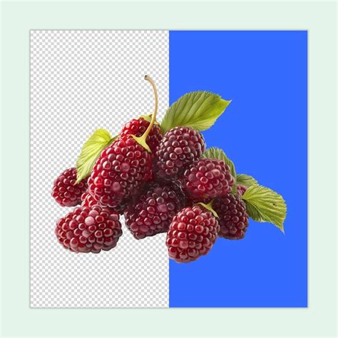 Premium Psd Mulberries Psd Group Of Mulberries Isolated On A