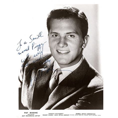 Pat Boone Actor Singer Signed 8x10 Glossy Photo Jsa Authenticated