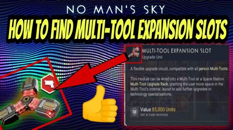 How To Find Multi Tool Expansion Slots No Mans Sky Upgrading