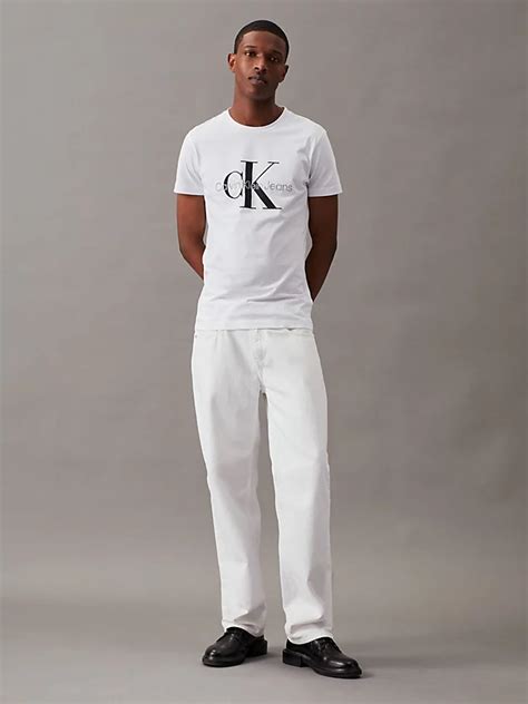 Slim Monogram T Shirt Calvin Klein® J30j320935yaf