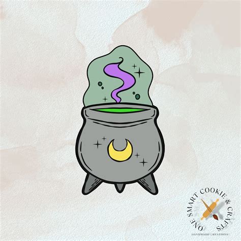 Cauldron Cookie Cutter/witch Cookie Cutter/spell Cookie - Etsy