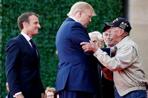 Trump Macron Mark D Day 75th Anniversary At Normandy Abc News