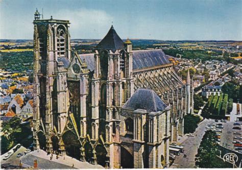 Cpsm Bourges La Cathedrale Saint Etienne Vue Aerienne Ebay