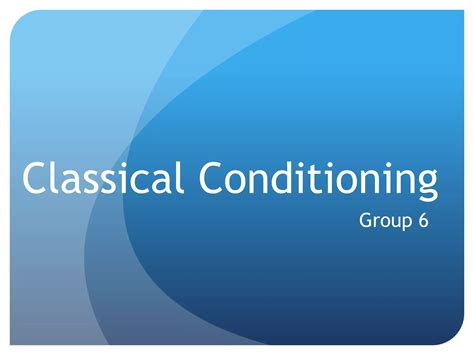 Classical Conditioning Ppt