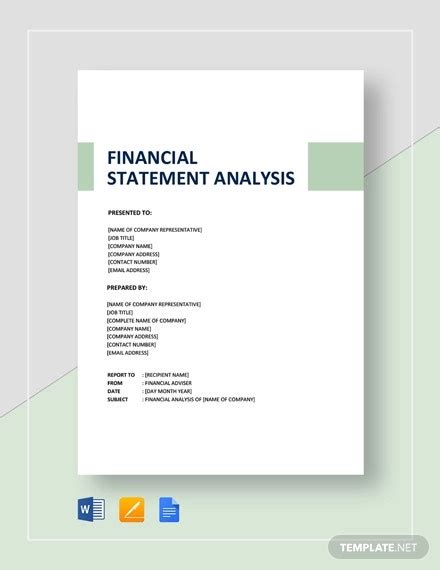 Financial Analysis Samples Pdf Word Free Premium Templates