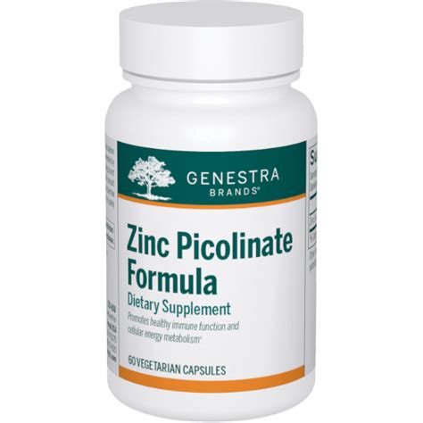 Genestra Zinc Picolinate Formula 60 Capsules — Pine Street Clinic