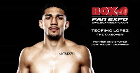 Box Fan Expo Former Undisputed Lightweight World Champion Teofimo Lopez Confirmed For Sixth