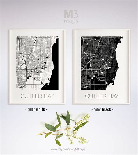 Cutler Bay Florida Cutler Bay FL Map Cutler Bay Map Cutler - Etsy