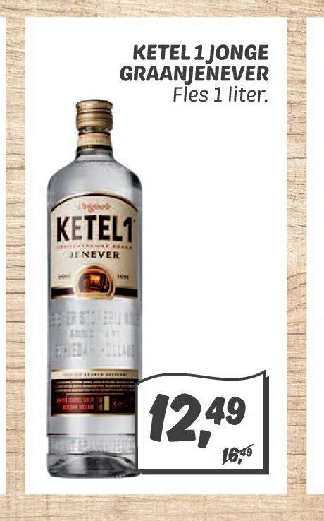 Ketel 1 Jonge Graanjenever Fles 1 Liter Aanbieding Bij Dekamarkt