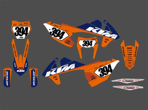 Kit déco KTM SX SXF 2016 2018 Bi Color Kitdeco moto fr