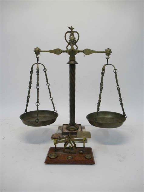 Lot Detail Brass 2 Pan Hanging Scale