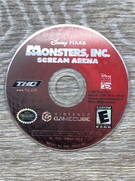 Monsters Inc Scream Arena Nintendo Gamecube 2002 Disc Only No