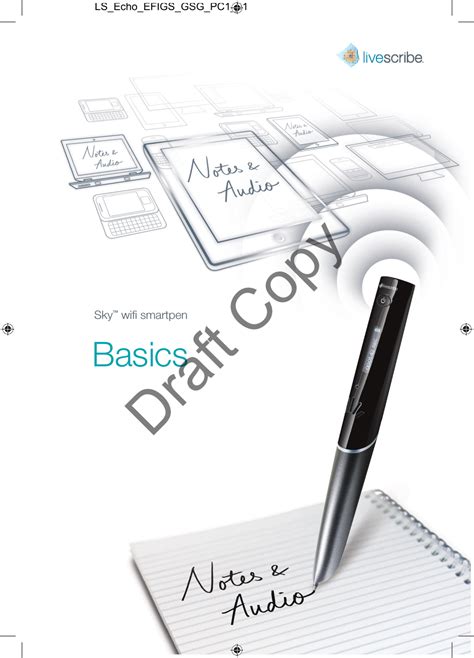 Livescribe Sky Wifi Smartpen User Manual Ls Wifi Basics Guide