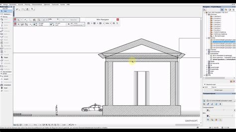 ArchiCAD Schnitte Ansichten 2D Aus 3D Modell Nachbearbeiten YouTube