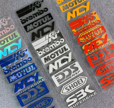 1 Set Sticker Sponsor Road Race Superbike Racing Trail Motogp GSX