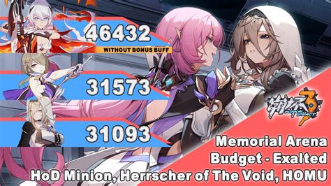 Honkai Impact 3 SEA Budget Exalted Memorial Arena SSS HoD Minion