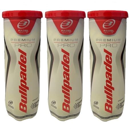 Pack 3 Canettes Balles Bullpadel Premium Padel Zone Zona De Padel