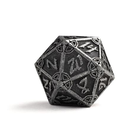 Dire D20 Dark Iron Hexbreaker Die Hard Dice