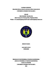 LAPORAN INDIVIDU PRAKTIK PENGALAMAN LAPANGAN PPL MAGANG III