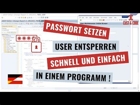 Passwort Setzen Und User Entsperren In Sap Schnell Und Einfach In