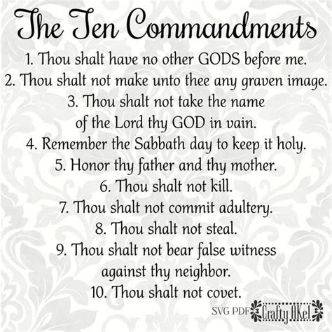 Ten commandments clipart pdf, Ten commandments pdf Transparent FREE for ...