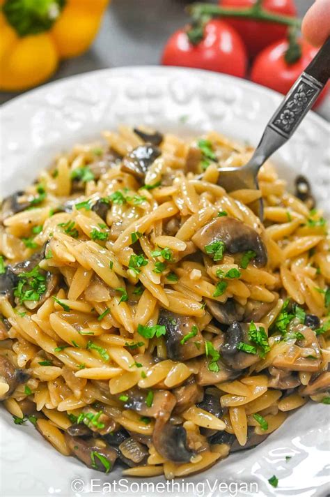 Mushroom Orzo Eat Something Vegan