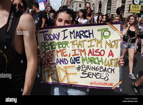Rome Italy 10th June 2017 People Celebrate Gay Pride In Rome Italy Gari Wyn Williams Alamy