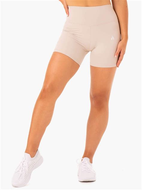 Womens High Waisted Shorts Nude Ryderwear GymBeam
