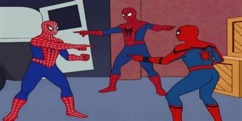 Create Meme Meme Two Spider Man Meme 2 Spider Man 3 Spider Men Point