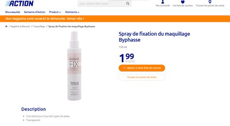 Byphasse Le Fixateur De Maquillage Moins De Chez Action Qui Fait