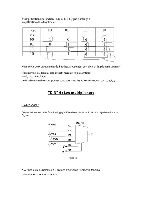 SOLUTION Logique Combinatoire Et Logique Sequentielle Exercises