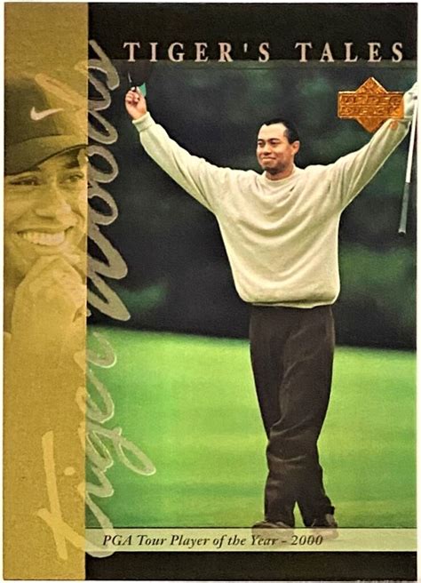 Tiger Woods 2001 Upper Deck Golf Tiger S Tales PGA Tour Player Of The