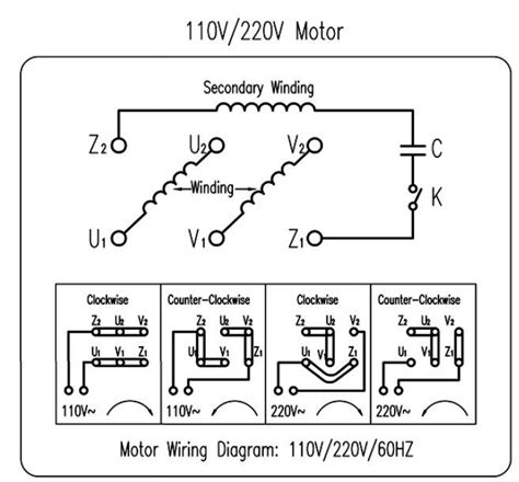 How To Wire A 220v Motor To 110v Diagram Craftsman Single Ph