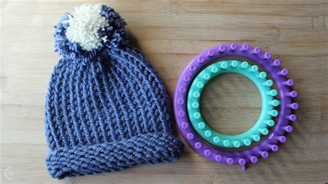 How To Knit A Hat Using A Round Loom Easy Pattern For Beginners The